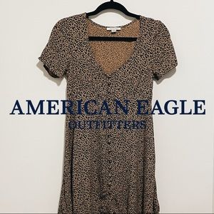 American Eagle Leopard Mini Dress